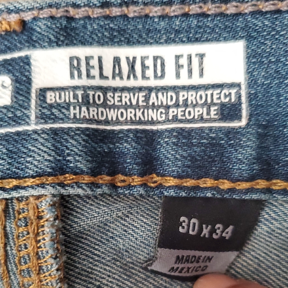 Carhartt Men's Denim Straight Leg Jeans Size 30x34 - Picture 5 of 10